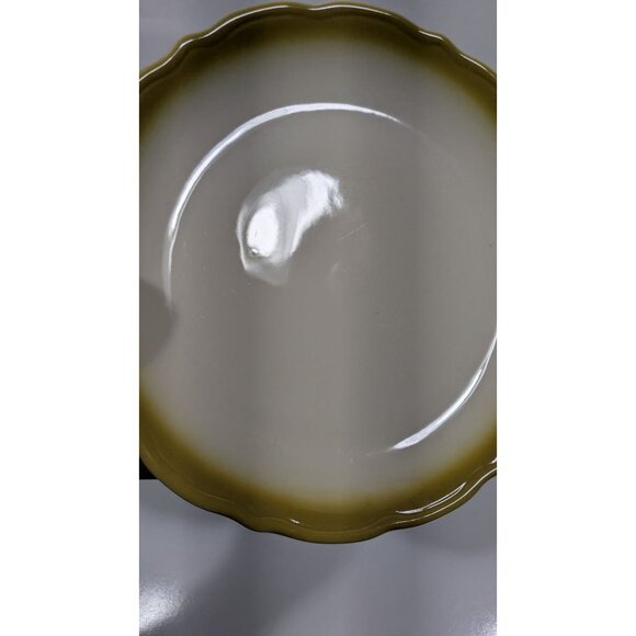 Syracuse China Beige White Side Plate Scalloped Edge Vintage Durable Ceramic - Picture 3 of 6